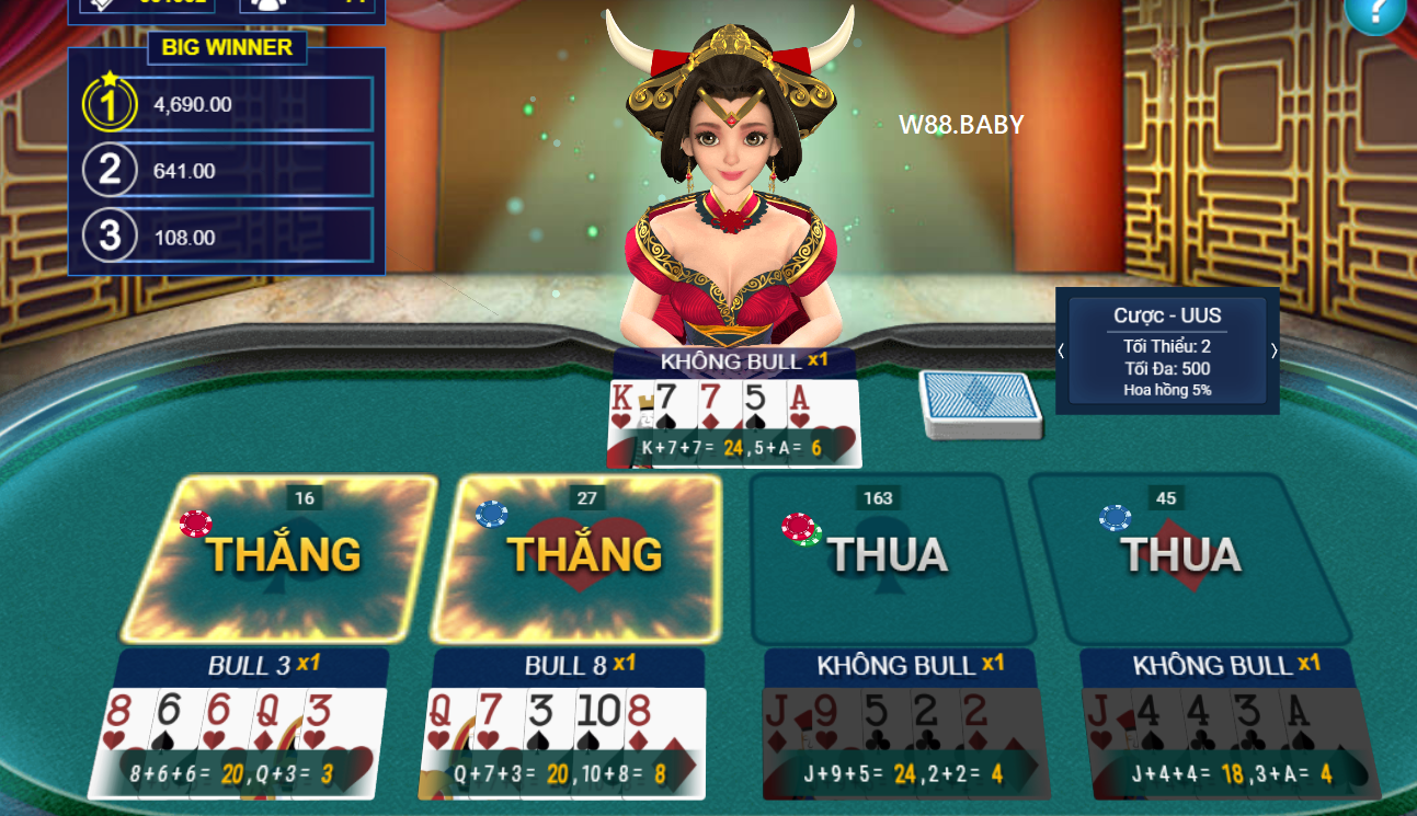 Đặt cược ngầu hầm online W88