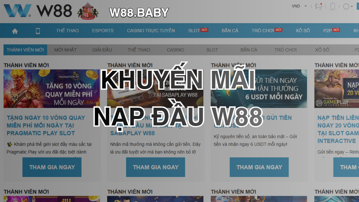 khuyen mai nap dau w88